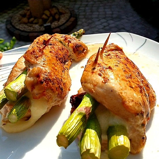 Amazing Cheesy Asparagus Stuffed Chicken Breast Recipe